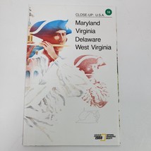 Vintage 1988 Maryland Virginia Delaware Closeup Map National Geographic ... - $6.80