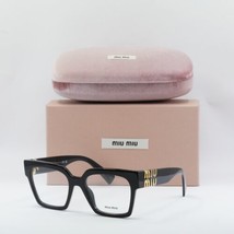 MIU MIU MU04UV 1AB1O1 Black 52mm Eyeglasses New Authentic - £168.96 GBP