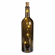 Bottle String Lights LED Copper Wire Cork Shaped with 8 Warm White LEDS 70cm - £9.92 GBP