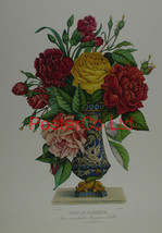 Vase de Florence - Jean Louis Prevost - Framed Print - 20&quot;H x 16&quot;W - £46.25 GBP