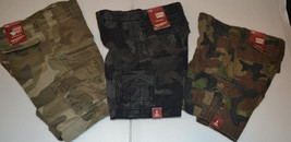 Arizona  Boys Camo Cargo Shorts Various Sizes from  Reg 6-20  NWT - $13.85+