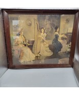 Large Portrait Print 3 Ladies In The Parlor By Frederic Mizen Original F... - £78.35 GBP