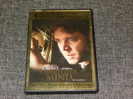 A Beautiful Mind Region 1 DVD Full Screen Russell Crowe Free Shipping - £3.10 GBP