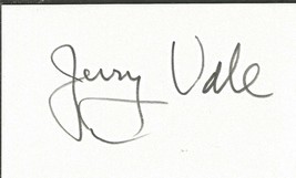 Jerry Vale Signed 3x5 Index Card - £15.81 GBP