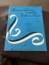 Sigmund Romberg Album for Baldwin Organ HArms SHeet Music song Book VTG - £7.65 GBP