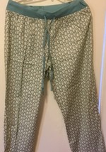 Gilligan &amp; O&#39;Malley  Womens Pewter Aqua Sleep Lounge Pants Large - £7.63 GBP