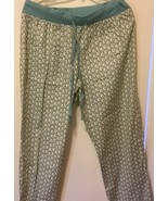 Gilligan &amp; O&#39;Malley  Womens Pewter Aqua Sleep Lounge Pants Large - $188.09 MXN
