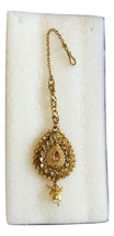 New Maang Tikka Indian Gold Bollywood Forehead Head Jewellery Bridal Traditional - £11.16 GBP