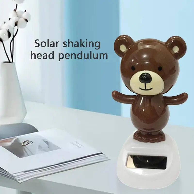 Bear Car Dashboard Decoration - Solar Dancing Toys for Car Interior - £9.34 GBP
