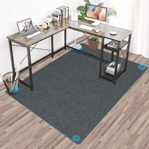 Office Chair Mat Floor Protector for Mat Hardwood Floors Area (Gray,35.4&quot;x55&quot;) - £11.33 GBP