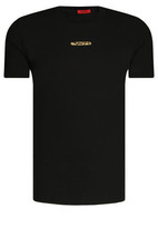 Hugo Men&#39;s Durned Short Sleeve T-shirt in Black-Size Small - £46.84 GBP