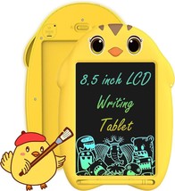 LCD Writing Tablet for Kids,8.5 Inch Doodle Board, Reusable Writing Pad (Yellow) - £11.40 GBP
