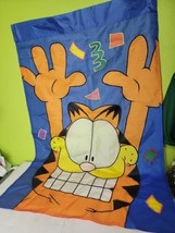 Garfield The Cat Colorful Celebration Party Garden Flag Large 43&quot;x 27&quot; V... - £29.08 GBP