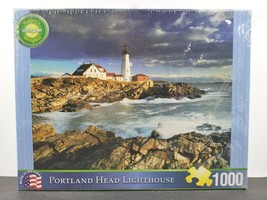 Portland Head Lighthouse 1000 Pc Puzzle Springbok Ocean Landscape Fun Gi... - $31.67