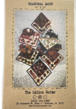 The Calico Horse Seasonal Mats 12” X 12” Placemats Craft Project - $18.32 The Calico Horse Seasonal Mats 12” X 12” Placemats Craft Project - $18.32