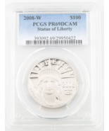 2008-W 1 ML Platine Aigle Preuve Classé Par PCGS Comme PR69DCAM - $3,054.37