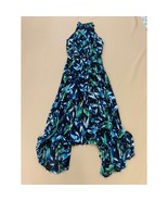 White House Black Market Womens Maxi Dress Halter Neck Floral Print Part... - $27.72