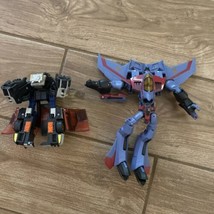 Transformers Animated Starscream Voyager Class &amp; Cybertron Runamuck Incomplete - £22.42 GBP