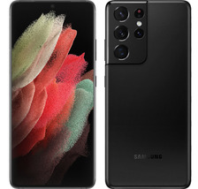 Samsung Galaxy S21 Ultra G998U 5G 12gb 128gb Octa-Core 6.8&quot; Single Sim Nfc Black - £554.71 GBP