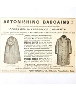 Perry Mason Waterproof Garments 1885 Advertisement Victorian Fashion ADB... - $367.61 MXN