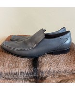 Gordon Rush Italian Grey Leather Loafer Dress Shoes US Men&#39;s Size 10.5 - $52.77 CAD
