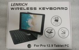 Lot of 10 Lenrich smart folio iPad Pro 12.9 1st 2nd Gen case keyboard 360 Spin - £233.32 GBP