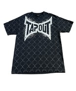 Vintage Tap Out Mens Cage Monogram T Shirt Sz L Black MMA BJJ Made USA 9... - €42,39 EUR