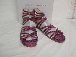 Rachel Roy New Womens Sitrus Pink Reptile Gladiator Sandals 10.5 M Shoes - £61.50 GBP