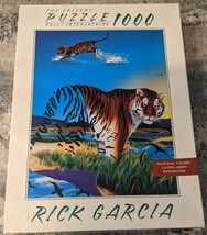 The Vanishing Tiger 1000 Piece Jigsaw Puzzle Rick Garcia Gallery Series 1998 - $18.95