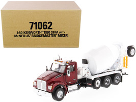 Kenworth T880 SFFA with McNeilus Bridgemaster Mixer Truck Radiant Red and White  - £85.61 GBP