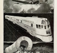 1935 Transportation History Wagon Train Plane Religious Art Print DWN10B - £31.87 GBP