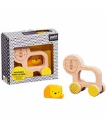 Petit Collage Lion and Baby Wooden Push Toy – Cute Wooden Rolling Toy Id... - £13.14 GBP