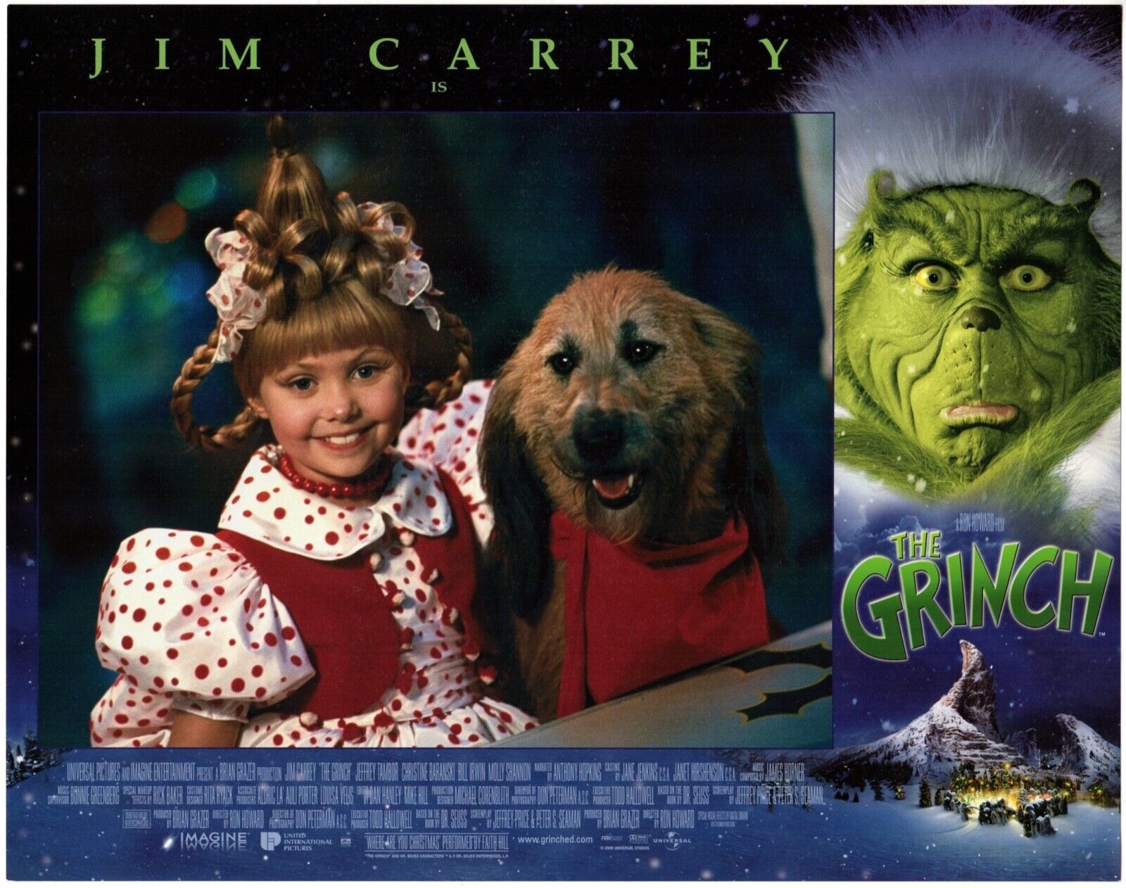 *Ron Howard&#39;s HOW THE GRINCH STOLE CHRISTMAS (2000) Jim Carey Vs. Christ... - $65.00