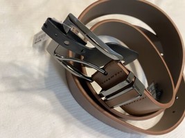 Aldo Brown Dress Belt Mens XL 40 inch Metal Accents New  - £9.31 GBP