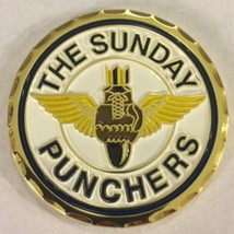 NAVY THE  SUNDAY PUNCHERS VF-75  INTRUDER CHALLENGE COIN  - £31.44 GBP