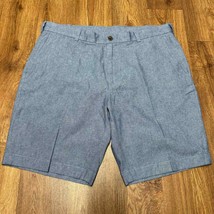 Brooks Brothers Mens Blue Chambray Chino Cotton Shorts 9.5&quot; Inseam Size 38 - $35.64
