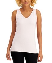 Alfani Womens Ultra Soft Modal Tank Top Size Large Color Crystal Pink - £19.09 GBP
