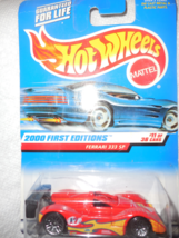 2000 Hot Wheels First Editions &quot;Ferrari 333 SP&quot; Collector #071 On Sealed... - £2.41 GBP