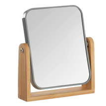 YEAKE Double Sided 3X Magnifying Makeup Mirror with Bamboo Stand,Small D... - $21.04