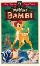 Walt Disney&#39;s Bambi 55th Anniversary Limited Edition VHS  - £7.18 GBP