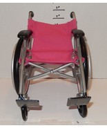 BATTAT Our Generation Wheelchair Pink Black for 18 Inch Dolls - Rolls &amp; ... - £11.72 GBP