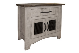 27" Gray One Drawer Nightstand - $11,146.67 MXN