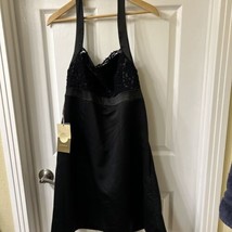 Target Limited Edition Black Lace Halter Dress Size 12 Backless Party Cocktail - £13.44 GBP