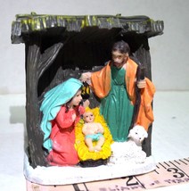 O&#39;well Christmas Nativity Village Stable Mary Baby Jesus and Joseph  Ret... - £35.57 GBP
