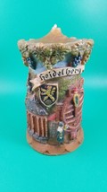 Vintage Heidelberg Hand Carved Painted Germany Gunter Candle 8” - £27.92 GBP