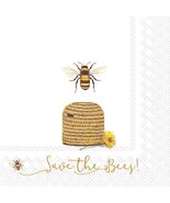 Spring 3-Ply Paper Luncheon Napkins, Save The Bees, 20-Count - €10,92 EUR