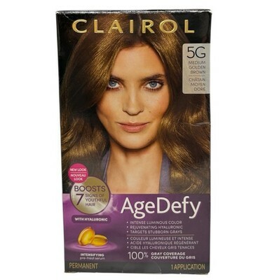 Clairol Age Defy Permanent Hair Color 5G Medium Golden Brown Gray Coverage - $29.99