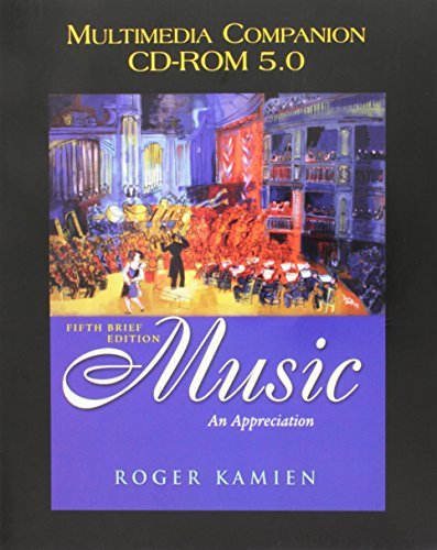Multimedia Companion CD-ROM 5.0 t/a Music: An Appreciation, Brief Editio... - $11.72