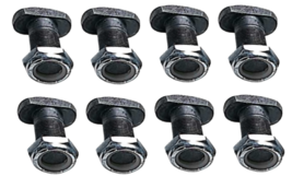 Rear Drum Backing Plate Mounting Axle Flange T-Bolts &amp; Lock Nuts GTO Chevelle  - £23.13 GBP