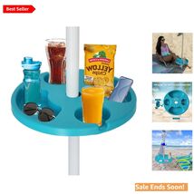Classic 13-Inch Beach Table with Adjustable Fit - Ideal for Pool, Garden... - $41.53